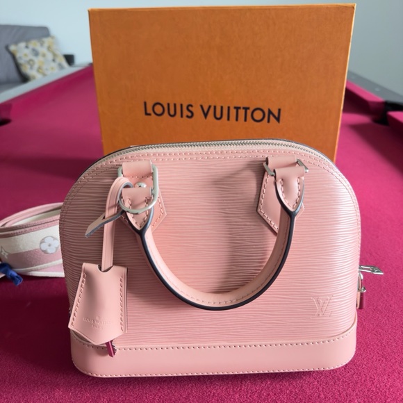 Louis Vuitton Alma BB Epi Shoulder Bag Pink - Picture 4 of 12
